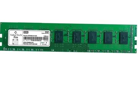 ValueTech Pro 8GB VTP08G3U1600 DDR3 PC3-12800U 1600 MHz Desktop PC Ram