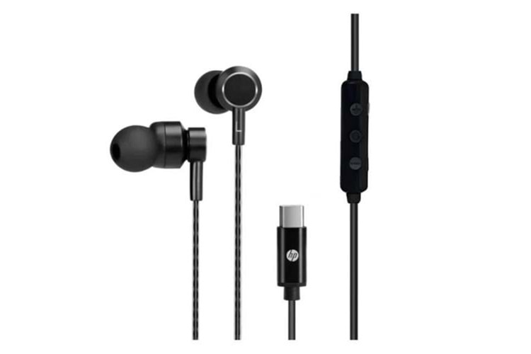 Hp DHH-1127-BK Kablolu Kulakiçi Type-C Ses Kontrol Butonlu Mikrofonlu Siyah Kulaklık