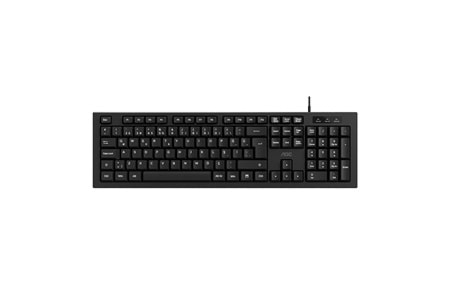 AOC KB130B-38 Usb Siyah Türkçe Kablolu Standart Klavye,Sessiz yazma