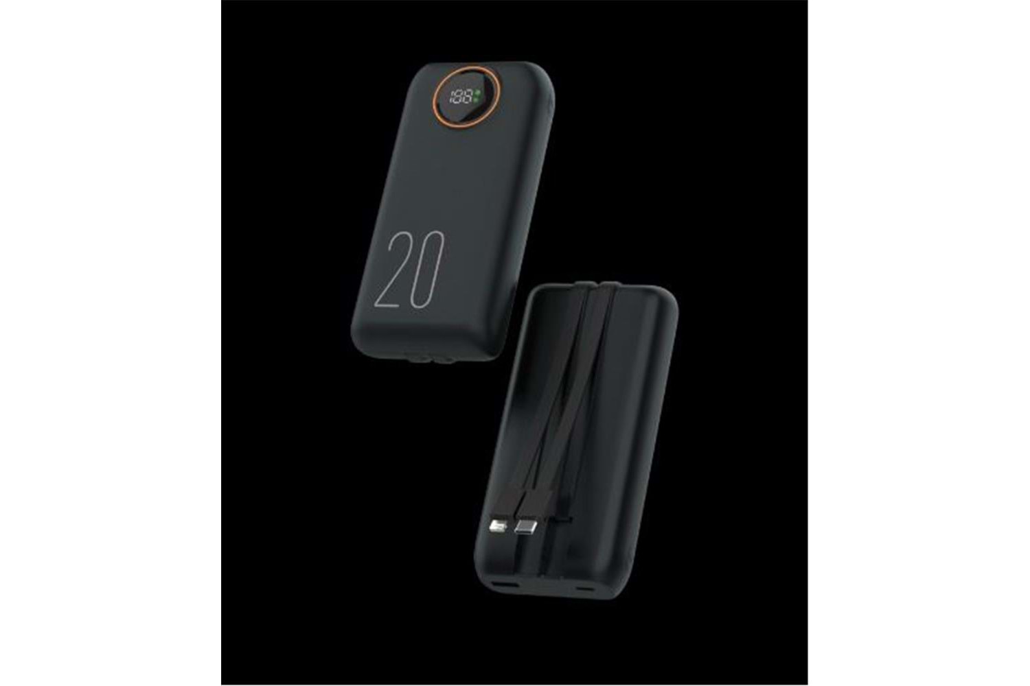 Snapron SNP-3013 20.000 Mah LCD Ekran Dahili Kablolu 22.5w Hızlı Şarj Powerbank