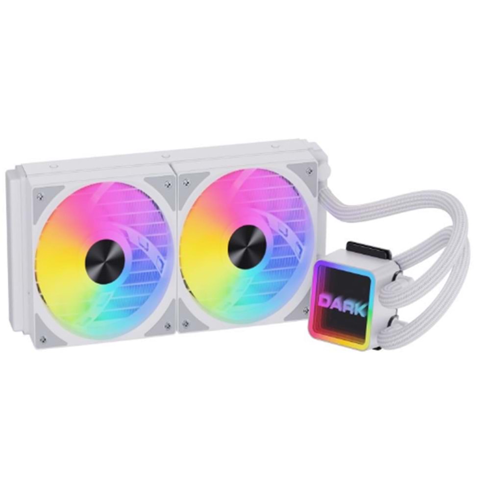 Dark DKCCW247W Freezer Beyaz 2025 Edition 240mm 250W TDP,Addresseble RGB LEDli Sıvı Soğutma