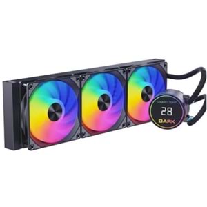 Dark DKCCW362 Freezer W362 2025 Edition 360mm 300W TDP, ARGB LEDli Sıcaklık Göstergeli Sıvı Soğutma