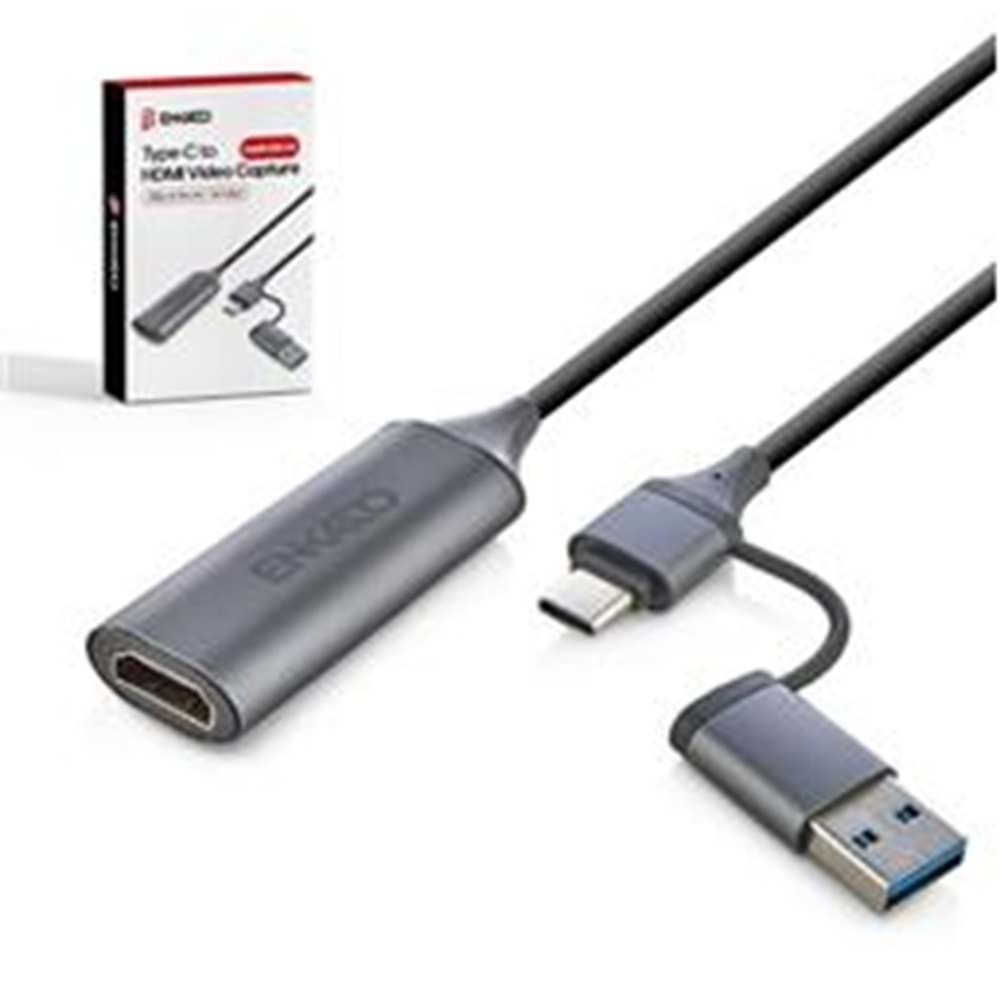 ENKADO EKD-TP46 TYPE-C+USB 3,0 TO HDMI VİDEO CAPTURE