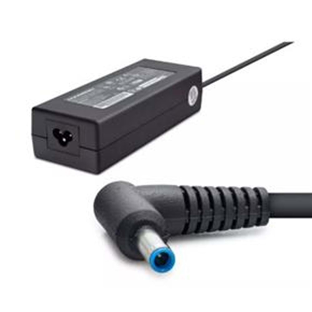 Hadron HD8819 HP - DELL Uyumlu 19.5V 6.15A 120W Laptop Adaptörü (4.5 x 3.0 mm Mavi İnce Uç) Siyah