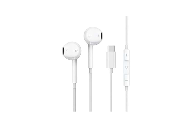 Hp DHH-3113C-WT Kablolu Kulakiçi Type-C Ses Kontrol Butonlu Mikrofonlu Beyaz Kulaklık