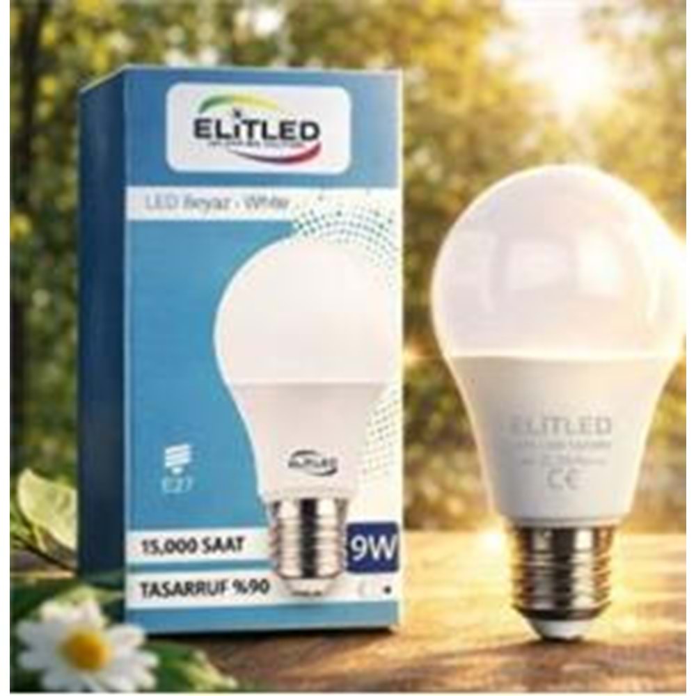 ELİTLED 9W BEYAZ LED AMPUL 