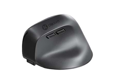 Dexim MW-060T Kablosuz & Bluetooth Şarj Edilebilir Ergonomik Dikey Mouse -DMA028