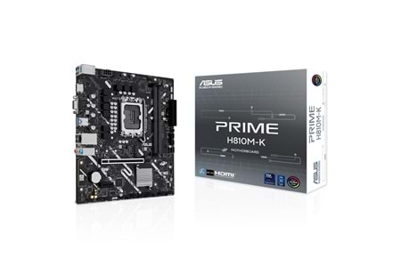 Asus Prime H810M-K 6400MHz DDR5 Soket LGA1851 M.2 HDMI VGA mATX Anakart