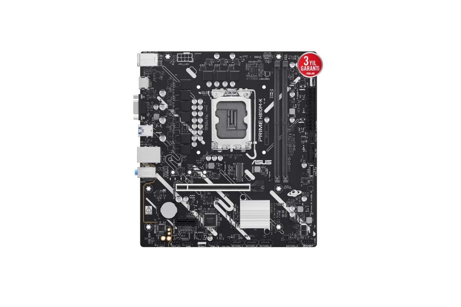 Asus Prime H810M-K 6400MHz DDR5 Soket LGA1851 M.2 HDMI VGA mATX Anakart