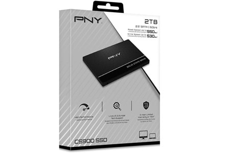 Pny 2Tb CS900 SSD7CS900-2TB-RB 550-530MB-S SSD Sata-3 Disk