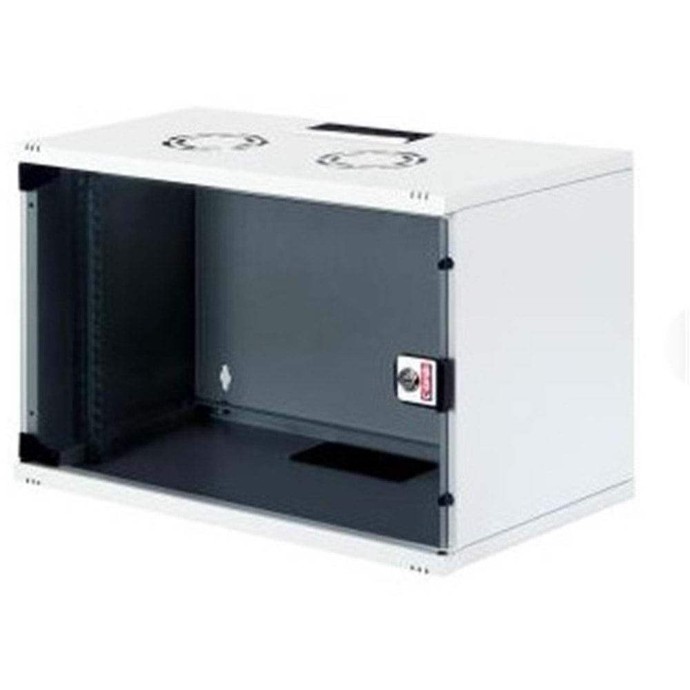 Lande LN-STB07U5440LG 7U 540x400 Ön Tek Cam Kapak Duvar Tip Boş Demonte Kabinet