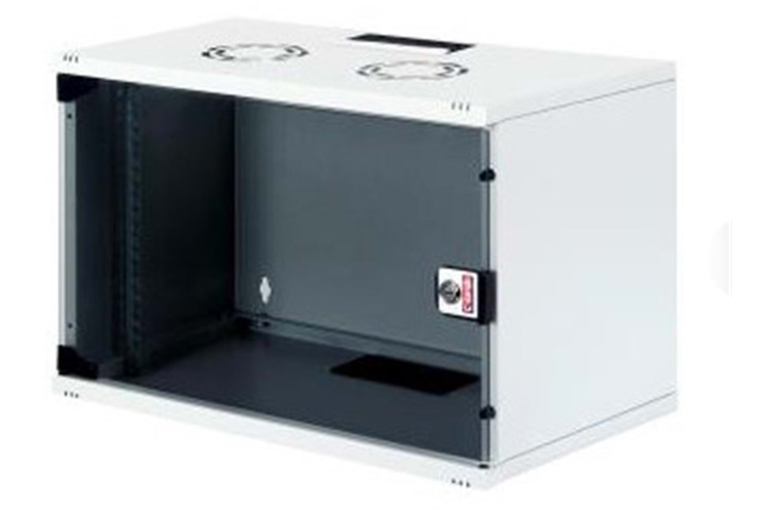 Lande LN-STB09U5440LG 9U 540x400 Ön Tek Cam Kapak Duvar Tip Boş Demonte Kabinet