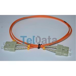 TELDATA TLD-SCMM85 SC-UPC-SC-UPC MM DX OM2 1 METRE FIBER OPTIK PATCHCORD