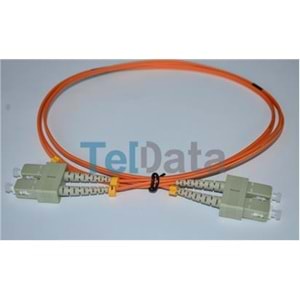 TELDATA TLD-SCMM85 SC-UPC-SC-UPC MM DX OM2 1 METRE FIBER OPTIK PATCHCORD
