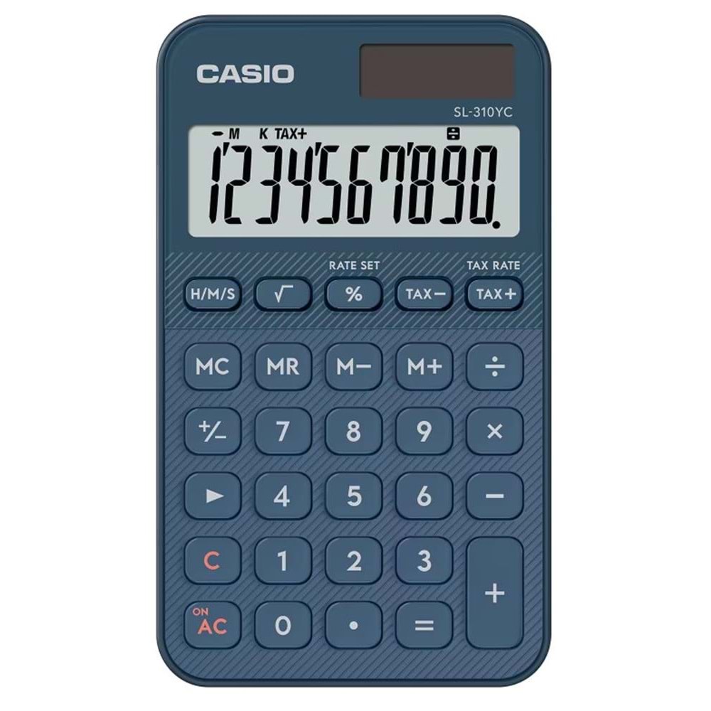 Casio SL-310UC-NY Cep Tipi 10 Hane Lacivert Hesap Makinesi