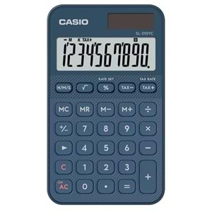 Casio SL-310UC-NY Cep Tipi 10 Hane Lacivert Hesap Makinesi