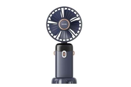 Asonic AFN28 Lacivert 500mAh 3 Kademe Dijital Göstergeli Katlanabilir Mini USB Fan