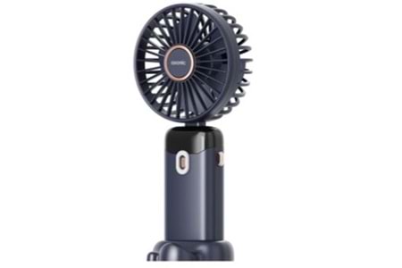 Asonic AFN28 Lacivert 500mAh 3 Kademe Dijital Göstergeli Katlanabilir Mini USB Fan