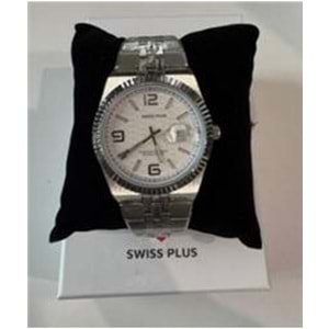Swiss Plus Man Watch Premium Seri Model-4 ST3442AGS White-Silver
