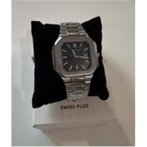 Swiss Plus Man Watch Premium Seri Model-5 RS23146 Blue-Silver