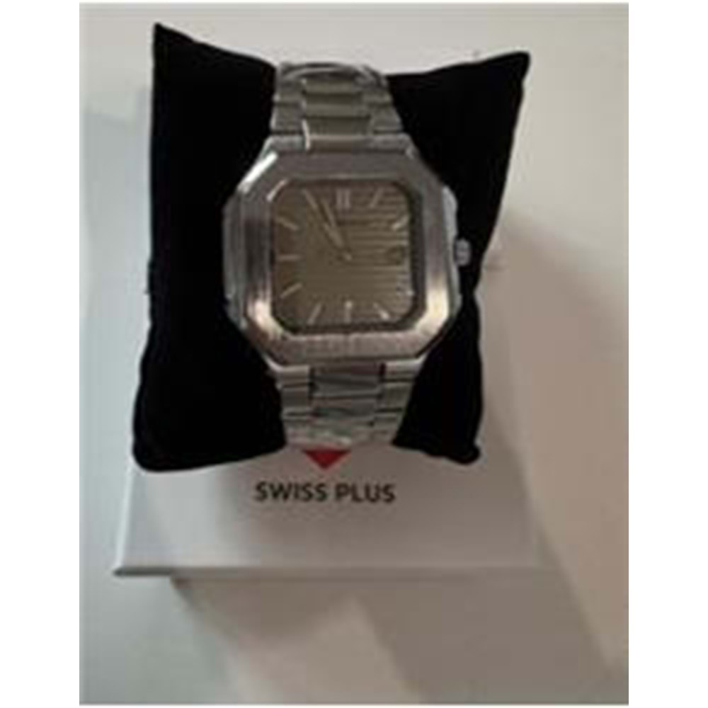 Swiss Plus Man Watch Premium Seri Model-6 RS23146 Beige-Silver