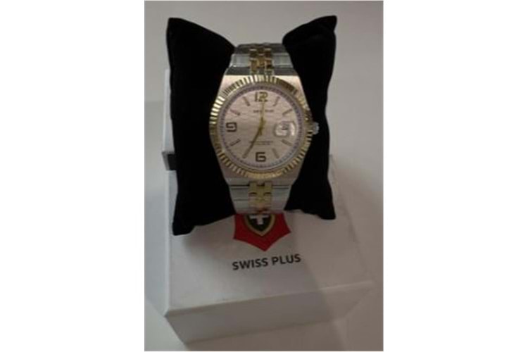 Swiss Plus Man Watch Premium Seri Model-10 ST3442AGS White-Gold