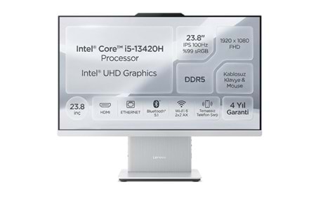 Lenovo Ideacentre 24IRH9 F0HN0054TR I5-13420H 16GB 512GB SSD 23.8