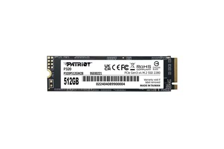 Patriot 512GB P320 3000-2200MB-s NVMe M.2 SSD (P320P512GM28) Ssd Disk