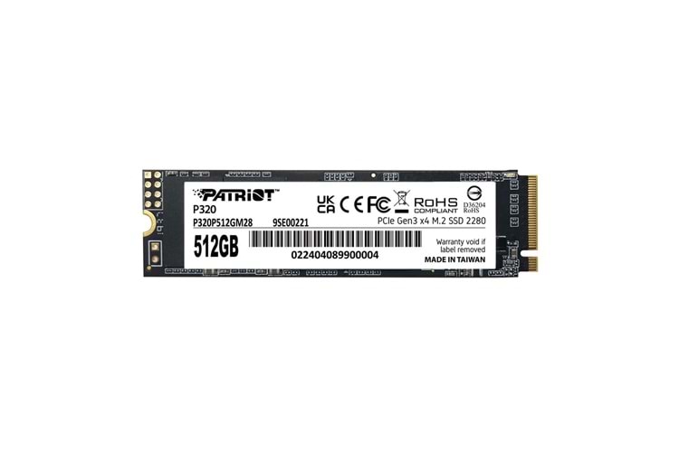Patriot 512GB P320 3000-2200MB-s NVMe M.2 SSD (P320P512GM28) Ssd Disk