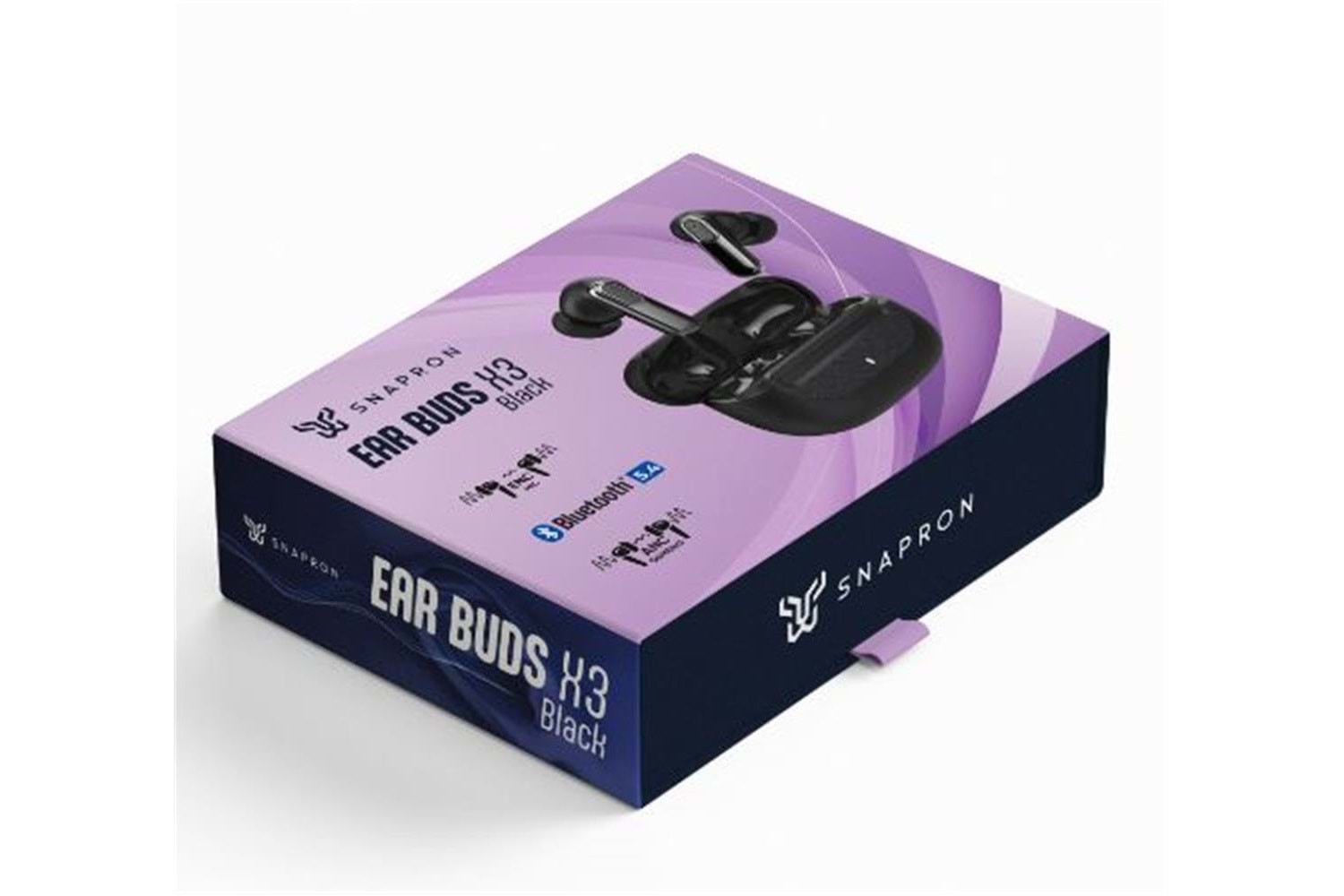 Snapron SNK-9000 Siyah ANC & ENC Kablosuz Bluetooth 5.4 Kulaki İçi Kulaklık 