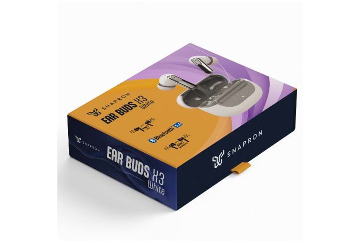 Snapron SNK-9001 ANC Beyaz & ENC Kablosuz Bluetooth 5.4 Kulaki İçi Kulaklık (Enc Mıc-Anc Gameıng)