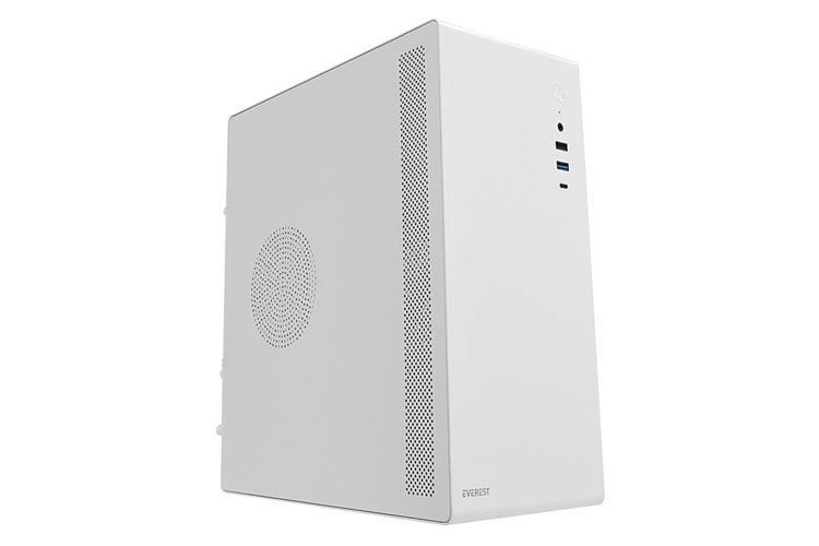 Everest K250 PEAK 250W MICRO PSU Beyaz USB3.0+USB2.0+TYPE-C+HD AUDIO Kompakt Mid-T PC Kasası