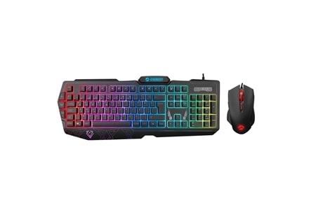Everest KM-6168 FORMULA COMBO Usb 3 Makro Tuşlu RGB Aydınlatmalı Q Gaming Oyuncu Klavye Mouse Set