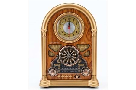 Everton RT-719 Şarjlı, Saat Göstergeli Nostaljik Radyo( Bluetooth-USB-SD-FM)