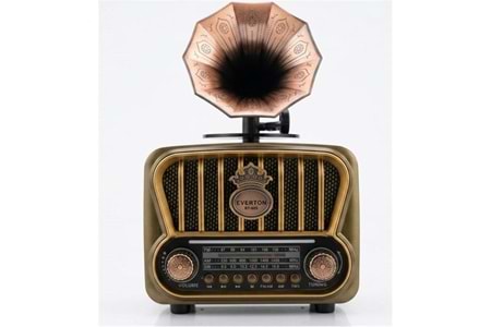 Everton RT-605 Şarjlı, Nostaljik Radyo( Bluetooth-USB-SD-FM)