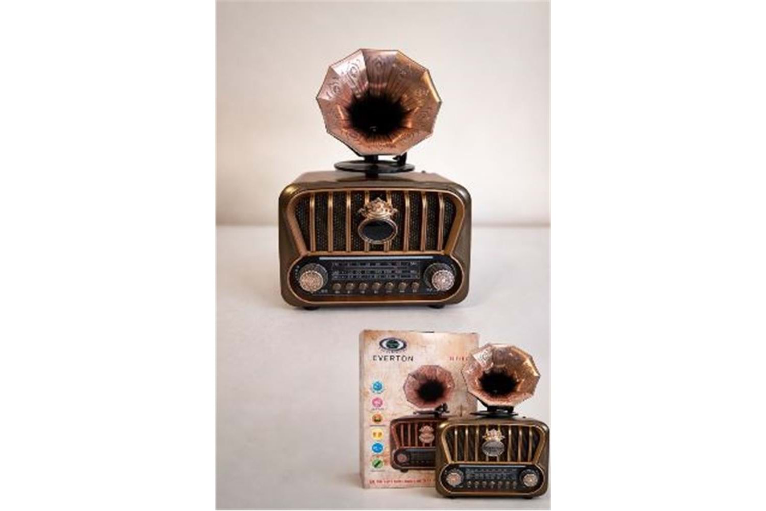 Everton RT-605 Şarjlı, Nostaljik Radyo( Bluetooth-USB-SD-FM)