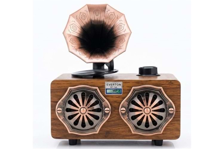Everton Rt-744 Bluetooth Fm-Usb-Tf-Aux Şarjlı Nostaljik Radyo