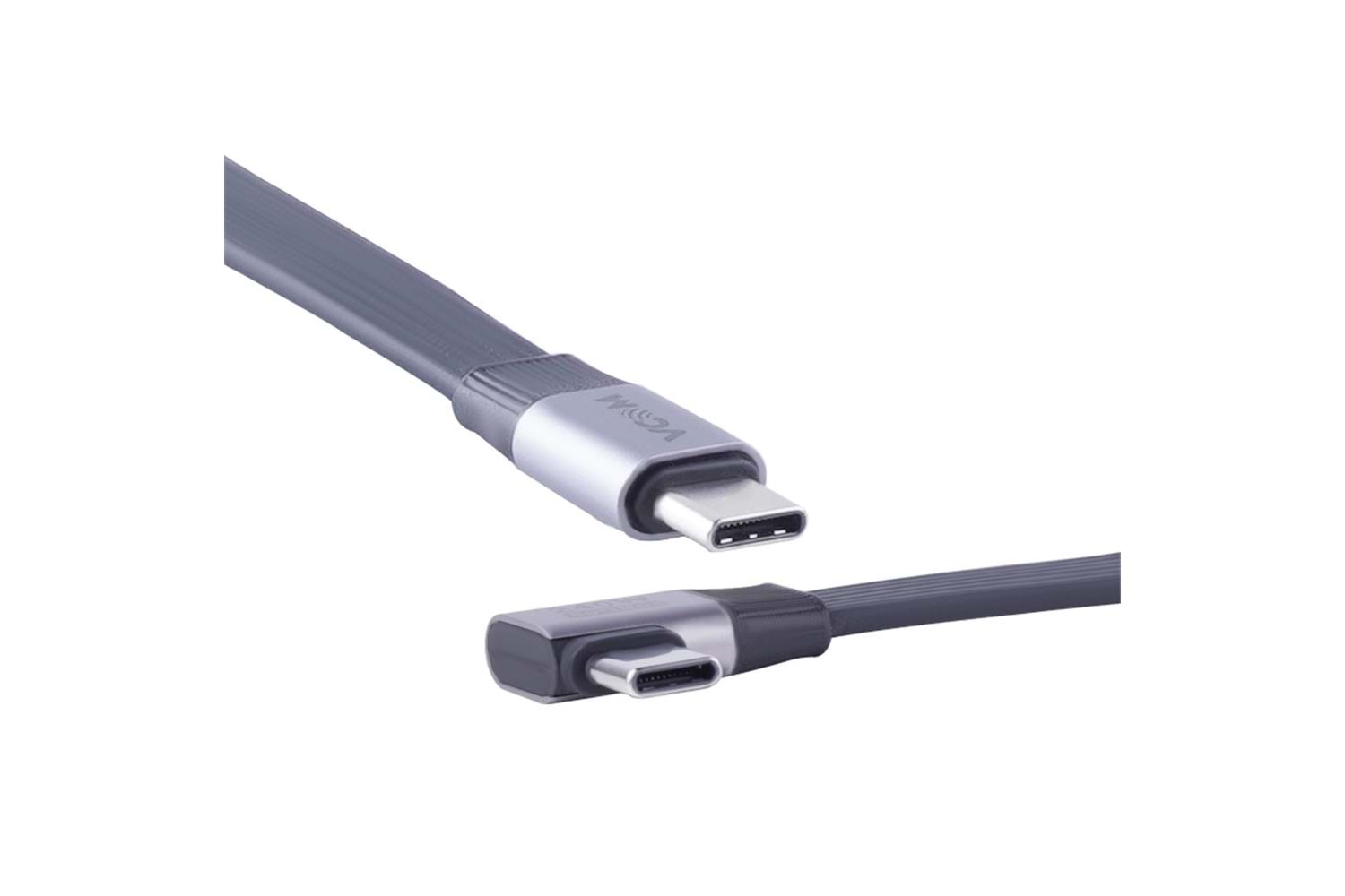 Vcom CU582RA-2.0 Type-C USB4 V2 90 Derece Düz 2.0m Şarj Kablosu