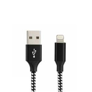 Vcom CU251 Lightning to USB 3m 12W (5V-2.4A) Örgülü Şarj Kablosu