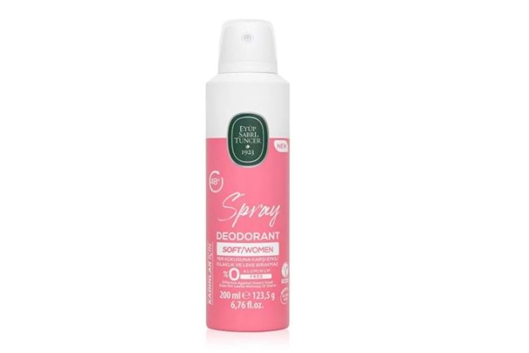 Eyüp Sabri Tuncer Soft - Kadın Sprey Deodorant 200 ml