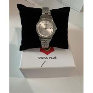 Swiss Plus Woman Watch Model-6 ST6131AF Plus Taşlı Silver