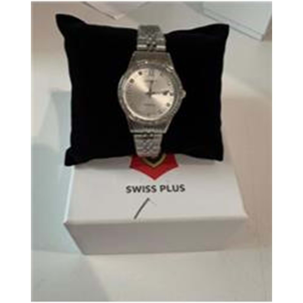 Swiss Plus Woman Watch Model-6 ST6131AF Plus Taşlı Silver