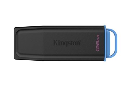 Kingston DTXG2-128GB 128GB Portable USB 3.2 Gen 1 DataTraveler Exodia Black-Blue Flash Bellek