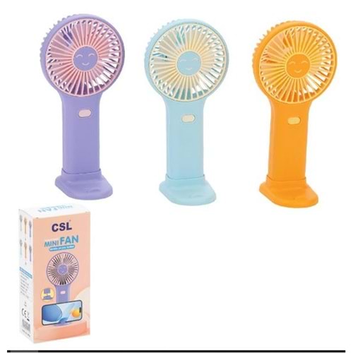CSL CS-39 Şarjlı Mini Fan Mor
