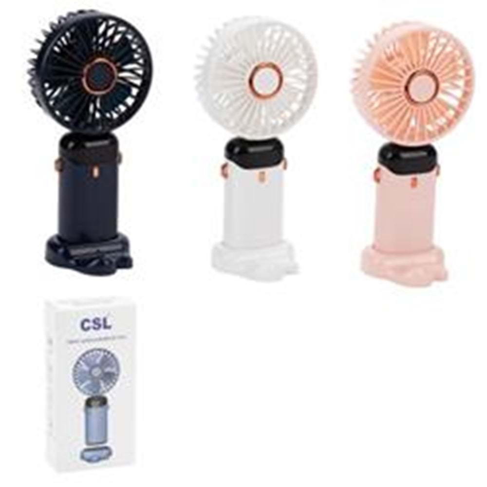 CSL F100 Şarjlı Mini Fan Pembe