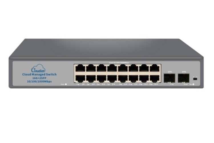Nova NVC-HIS2116G2S 16 Port Full Giga Cloud Non Poe Ethernet Switch