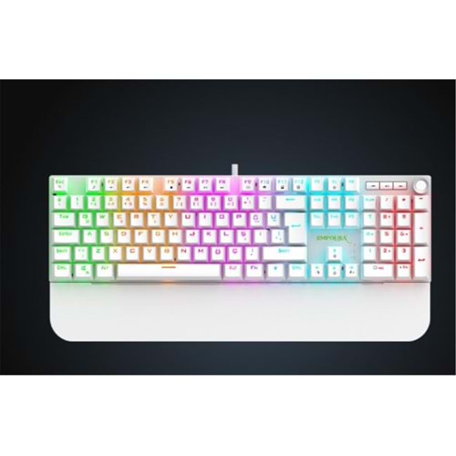 IKG-430T Gaming Klavye Kırmızı mekanik anahtar, rainbow LED aydınlatma 