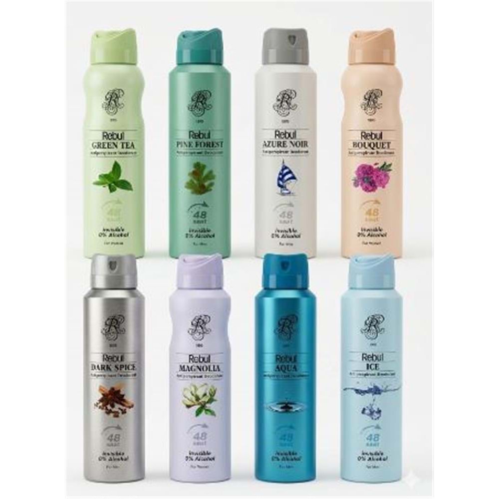 Rebul Azure Noir 150ml Bay Deodorant 