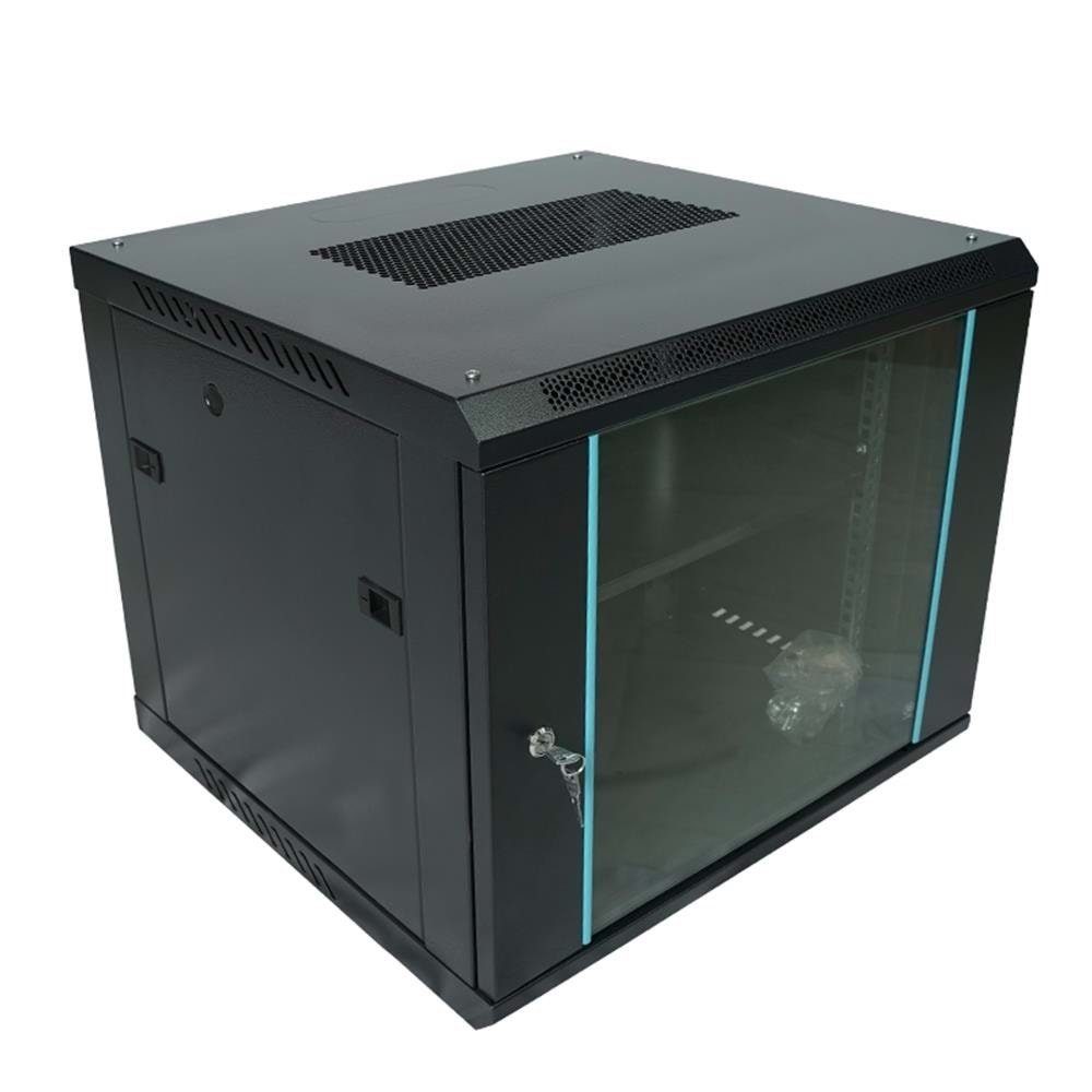 Racksan MT-6609S 9U Duvar Tipi Kabinet (500-600-600) Raf+Fan+Priz