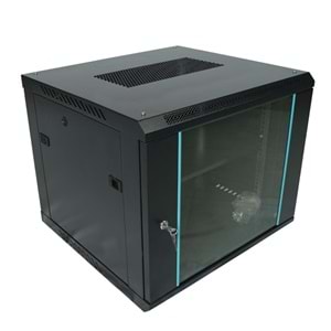 Racksan MT-6609S 9U Duvar Tipi Kabinet (500-600-600) Raf+Fan+Priz